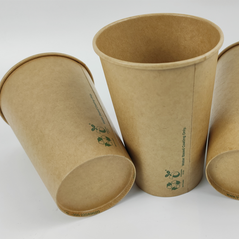 Single wall coffee paper cup