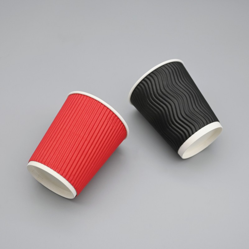 Corrugated paper cup