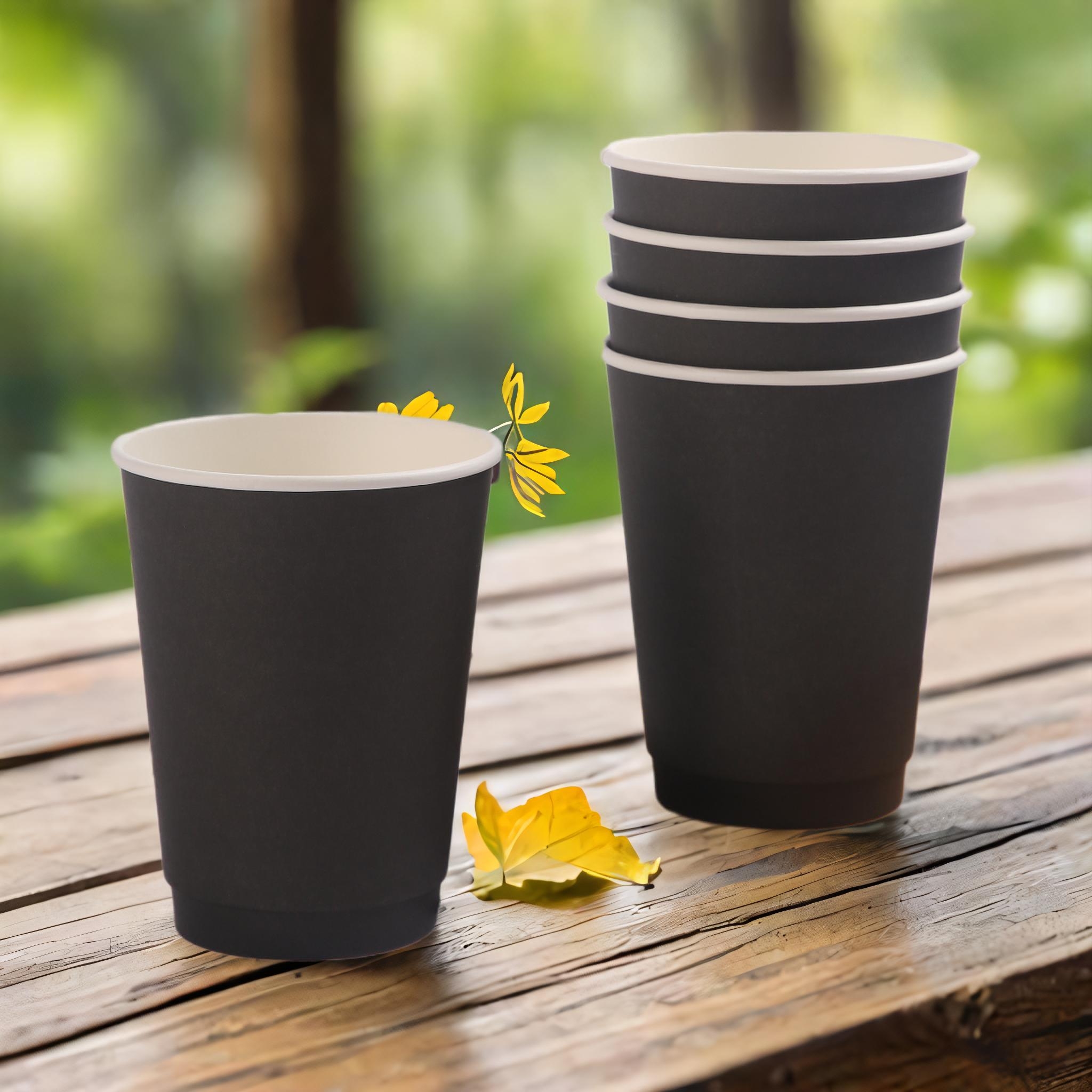 black velvet paper cups